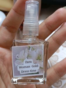 Zara Woman Gold Dress Time Perfume