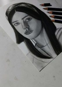 Original Charcoal Portrait Art