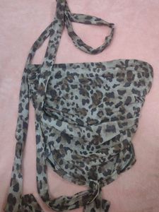 Leopard Print Tube Top