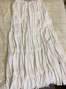 White Long Skirt