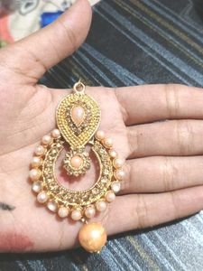 &#34;Golden Glow Traditional Maangtika&#34;