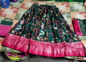 Unstitched lhehga choli