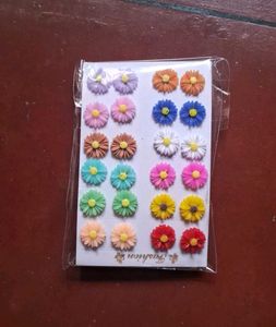 Two Pair Trendy Sunflower Jwellery