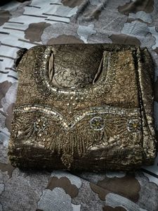 Beautiful Gown In Golden Colour