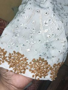 Elegant White Embellished Kurti