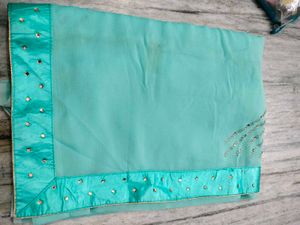 Real Mirror Work Saree
