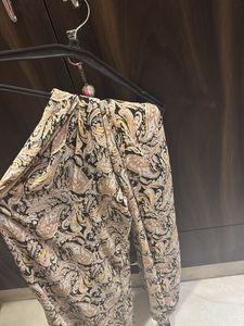 Paisley Print Crop Top And Pants