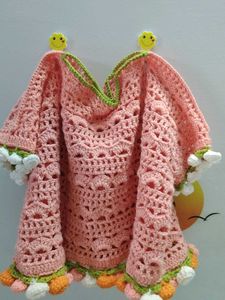 Crochet Poncho style bouque top