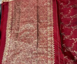 Elegant Maroon Saree