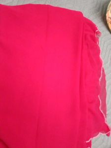 Pink Mermaid Border Saree