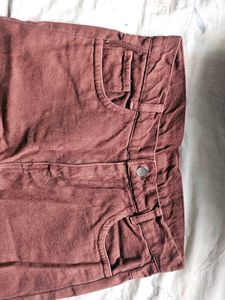 Brown Jeans Denim Material..high Waist And Mom Fit