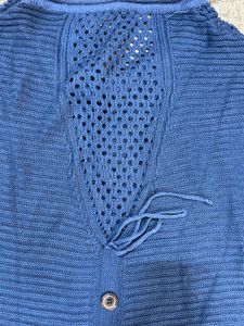 Blue Knit Top