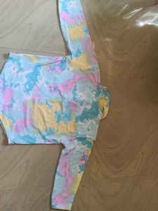 Tie-Dye Crop Top &amp; Pants Set