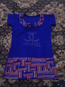 Blue Chanel Inspired T-shirt