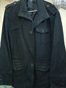 H&amp;M Import Uni Coat🧥 Half Trenchcoat Premium Wool
