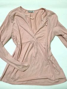 coquette pink flare top