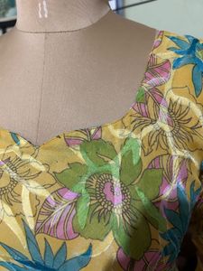 Floral Print Long Sleeve Dress🤍💖✨