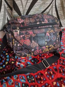Combo Bicycle Print Crossbody Bag