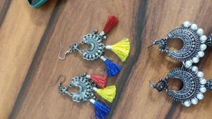 Combo Of 3 Oxidized Earrings