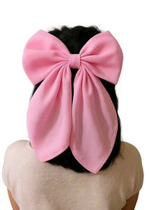 Oversized Pink Bow Hair Clip