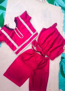 0 se 3 month baby ke liye handmade farsi suit with