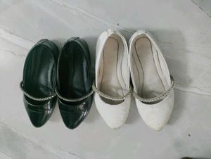 Set of 4 Ballet Flats &amp; Embroidered Shoes