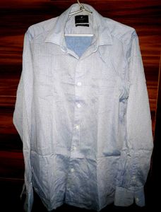 Men's Blue Patterned Shirt