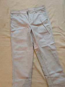 Beige Casual Pants