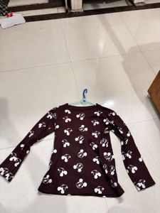 Mickey Mouse Printed Night Suit (Top &amp; Pant Set)