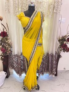 Elegant Yellow Saree