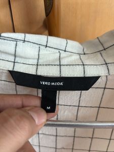 Vero Moda Checked Hi-Lo Tunic Top