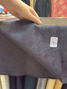 Elegant Black &amp; Gold Brocade Fabric