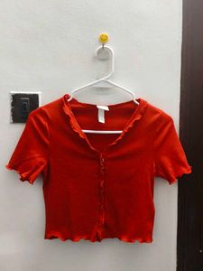 H&M Ribbed Crop Top