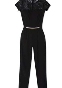 Elegant Black Lace Jumpsuit