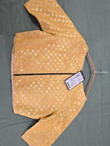 Chanderi Musturd Crop Top