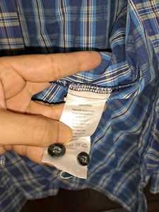Blue Plaid Shirt