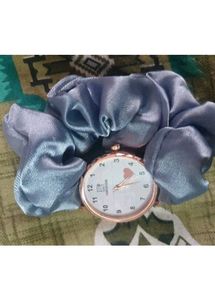 Girl Beautiful Scrunchies Belt Watches