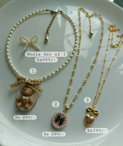 Floral Heart Locket Pendant Long Chain Necklace