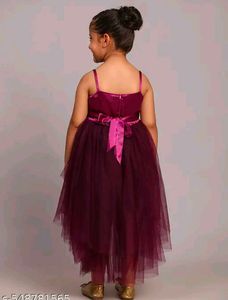 Burgundy Flower Girl Dress