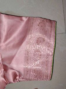 Pink Silk Saree Blouse