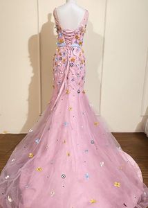 Elegant Floral mermaid fairy Gown
