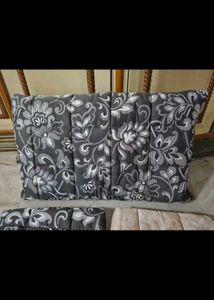 Floral Quilted Pillow Cover