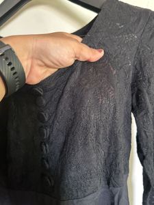 Black Lace Mini Dress