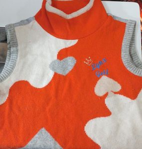 Orange High Necked Half Sweater ! 🧡