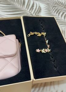 Cute Pink Quilted Clutch-2 colors available