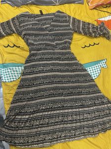 Boho Patterned Flare Dress