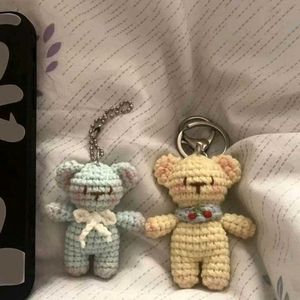 Cute Crochet Bear Keychain