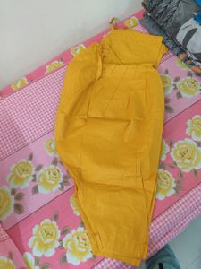 Mustard Yellow Handmade Patiala Suit