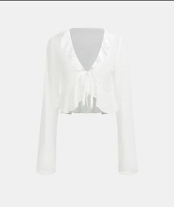 Urbanic White Mesh Top