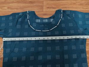 Elegant Blue Woven Design Kurta Set